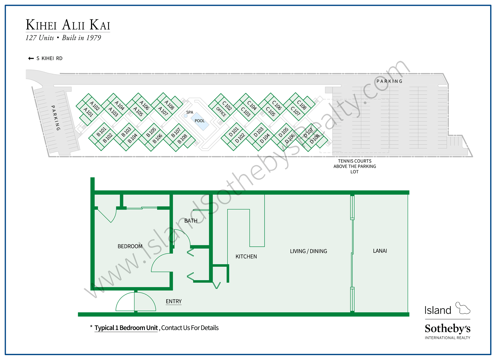 Map of Kihei Alii Kai Condominium Maui